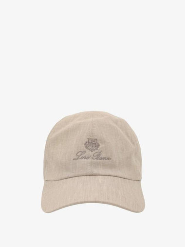 Logo Linen Ball Cap Grain Beige - LORO PIANA - BALAAN 1