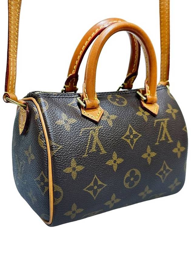 Women s M81085 Monogram Canvas Nano Speedy Tote Bag Strap - LOUIS VUITTON - BALAAN 2