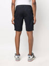 Men's Wappen Patch Pocket Bermuda Cargo Shorts Navy - STONE ISLAND - BALAAN 5