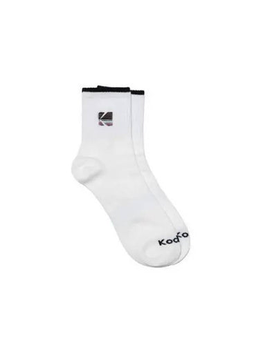 KODAK Apparel Rainbow Embroidered Ankle Socks IVORY - KODO - BALAAN 1