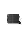 Check Logo Messenger Bag Grey - BURBERRY - BALAAN 4