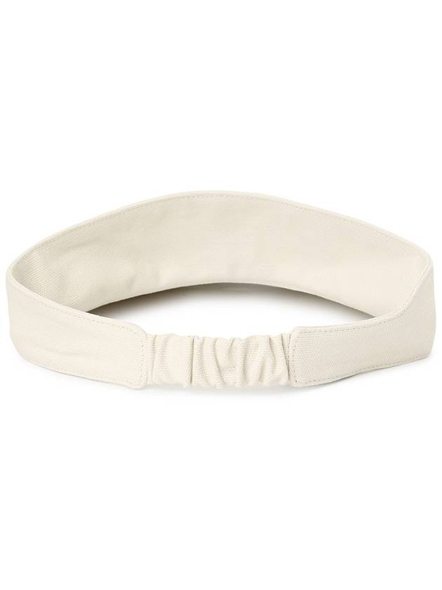 Embroidered Logo Visor Cap Ivory - ISABEL MARANT - BALAAN 4