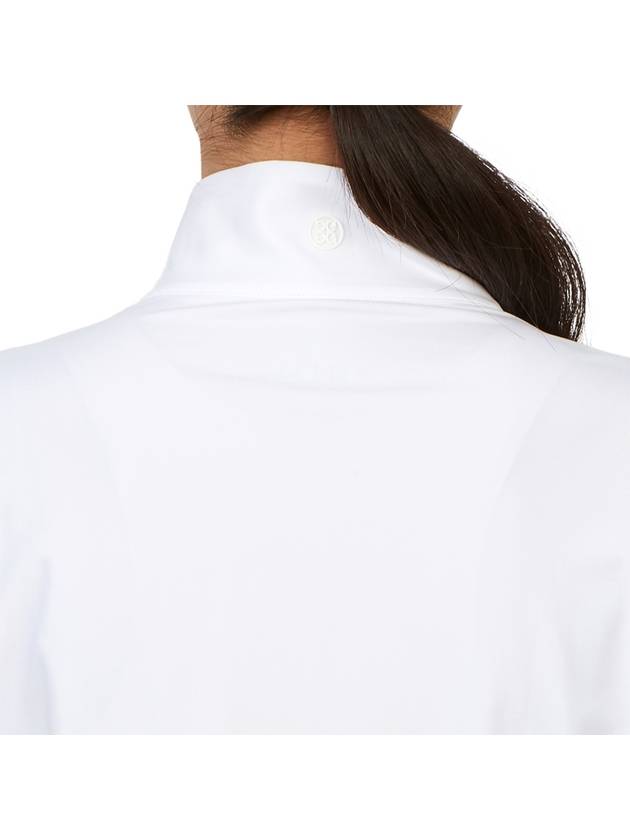 Women'S Sun Shield Quarter Zip Long Sleeve T-Shirt White - G/FORE - BALAAN 8