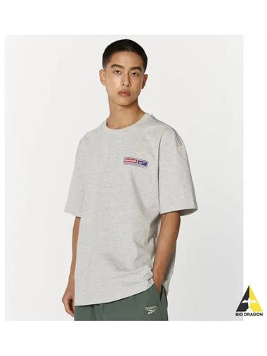 small square t shirt gray - REEBOK - BALAAN 1