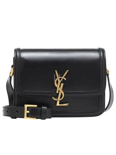 Gold Hardware Monogram Small Solferino Shoulder Bag Black - SAINT LAURENT - BALAAN 2