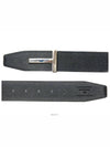 Men's T Logo Reversible Leather Belt Navy - TOM FORD - BALAAN 4