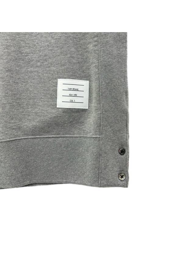 4 Bar Loopback Jersey Sweatshirt Light Grey - THOM BROWNE - BALAAN 6