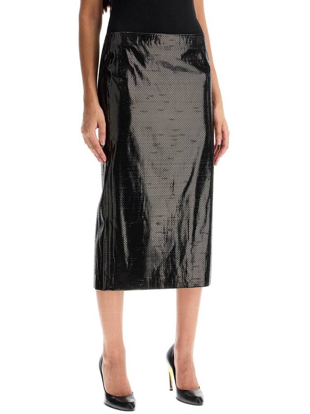 silk tarpaulin skirt - ALEXANDER MCQUEEN - BALAAN 2