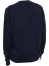 Men's Logo Intarsia Cardigan Navy - ISABEL MARANT - BALAAN 4