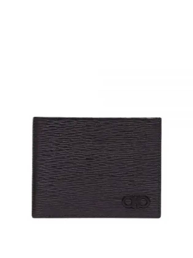 Gancini Half Wallet Black - SALVATORE FERRAGAMO - BALAAN 2