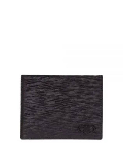 Gancini Half Wallet Black - SALVATORE FERRAGAMO - BALAAN 2