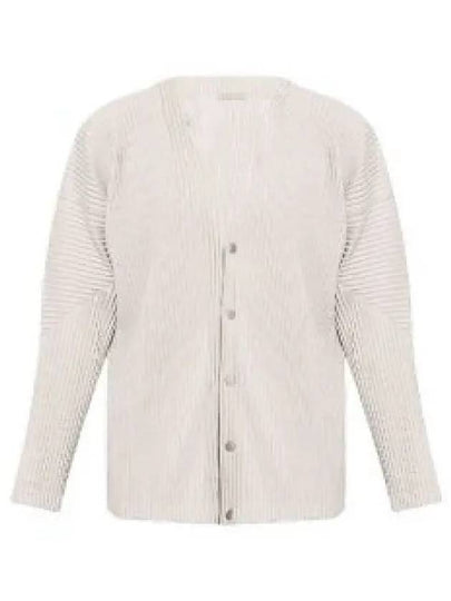 Pleated Cardigan Grey - ISSEY MIYAKE - BALAAN 2