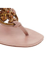 Jeweled Miller Flip Flop Sandals Pink - TORY BURCH - BALAAN 10