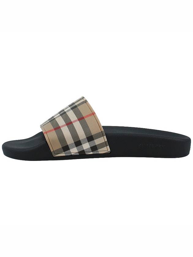 Check Furley Slippers Beige - BURBERRY - BALAAN 4