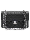 Classic Flap Small Calfskin Shoulder Bag Black - CHANEL - BALAAN 2