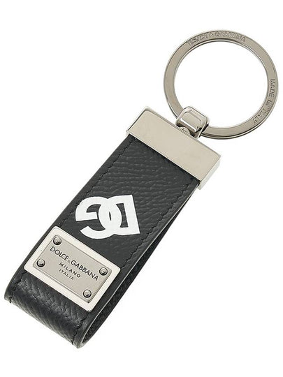 Embossing Leather DG Logo Key Chain Black - DOLCE&GABBANA - BALAAN 2