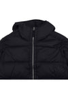 Seamless Logo Nylon Hooded Padded Jacket Black - STONE ISLAND - BALAAN 4