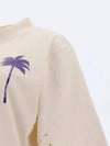 Logo Print Oversized T-Shirt PWAA020F22JER0010437 - PALM ANGELS - BALAAN.