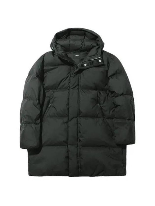 Declan Quilted Hooded Padding Green - THEORY - BALAAN 1