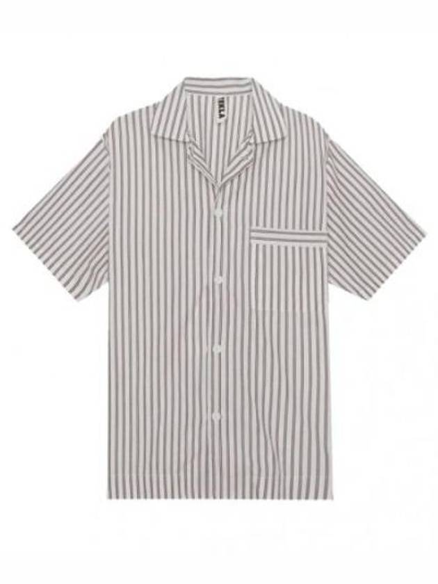 Short Sleeve Shirt Poplin Pajamas - TEKLA - BALAAN 1