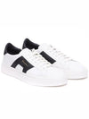 Double Buckle Leather Low-Top Sneakers White - SANTONI - BALAAN 3