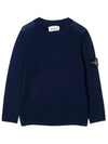 12th Anniversary Kids Wappen Knit Dark Blue 7416507A4 V0028 - STONE ISLAND - BALAAN 1