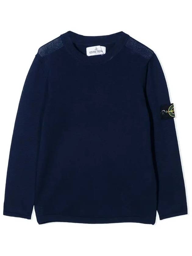 12th Anniversary Kids Wappen Knit Dark Blue 7416507A4 V0028 - STONE ISLAND - BALAAN 2