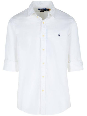 Polo Ralph Lauren White Cotton Shirt - POLO RALPH LAUREN - BALAAN 1