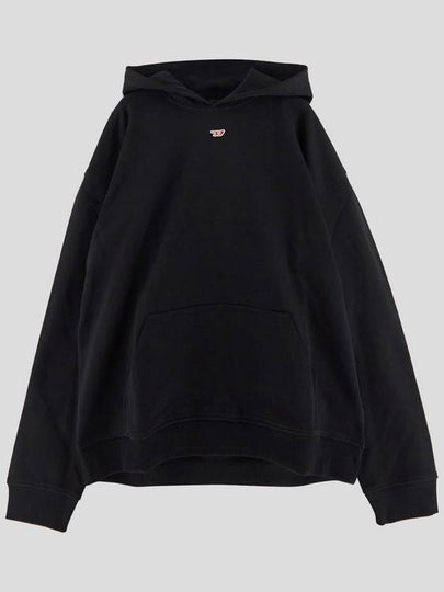 D Logo Patch Hoodie Black - DIESEL - BALAAN 2