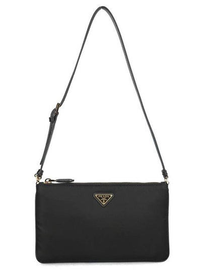 Triangle Logo Pouch Shoulder Bag Black - PRADA - BALAAN 2