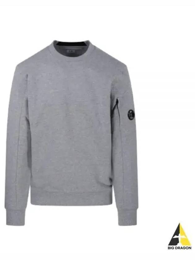 Diagonal Raised Fleece Sweatshirt Grey Melange - CP COMPANY - BALAAN 2