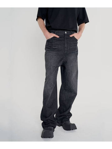 Oversized Baggy Denim Pants Black - INTERSECTION - BALAAN 1