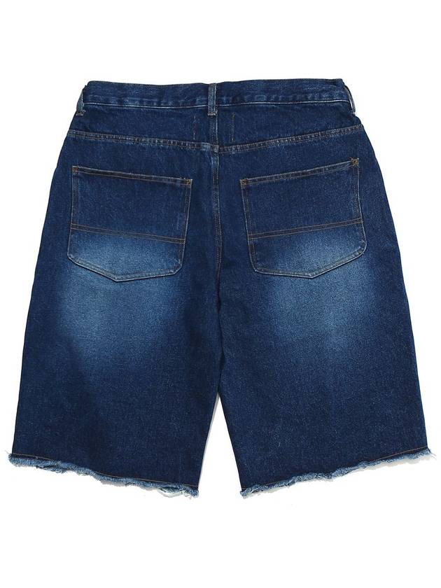 Washed Denim Bermuda Shorts Blue - OGARP - BALAAN 3