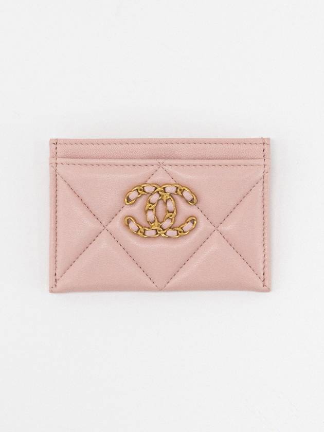 19 Card Wallet Lambskin Pink Gold Plated AP1167 - CHANEL - BALAAN 1