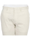 Men's Linen Viscose Straight Pants Ivory - THEORY - BALAAN 7