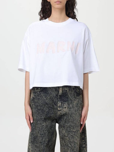 T-shirt crop con logo Marni - MARNI - BALAAN 1