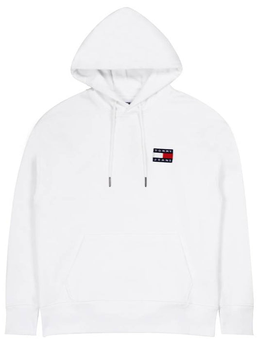 Tommy Jeans Logo Hoodie White - TOMMY HILFIGER - BALAAN 2