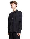 Beyond Liquid Poplin Long Sleeve Shirt Black - OUR LEGACY - BALAAN 3