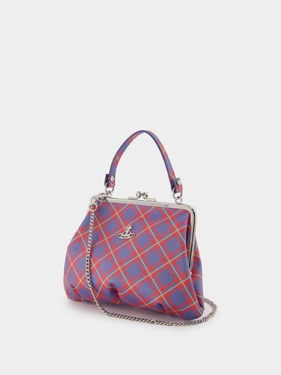 Granny Frame Purse - Vivienne Westwood - Synthetic - Blue - VIVIENNE WESTWOOD - BALAAN 2