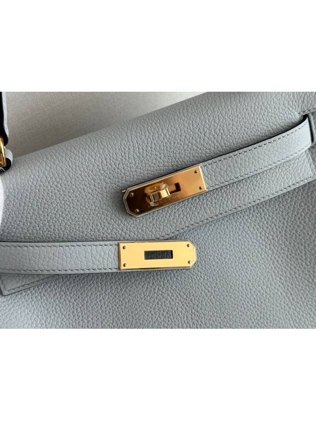 Blue Pale Clemence Kelly 28 Gold Plated U H024979CC08 - HERMES - BALAAN 6