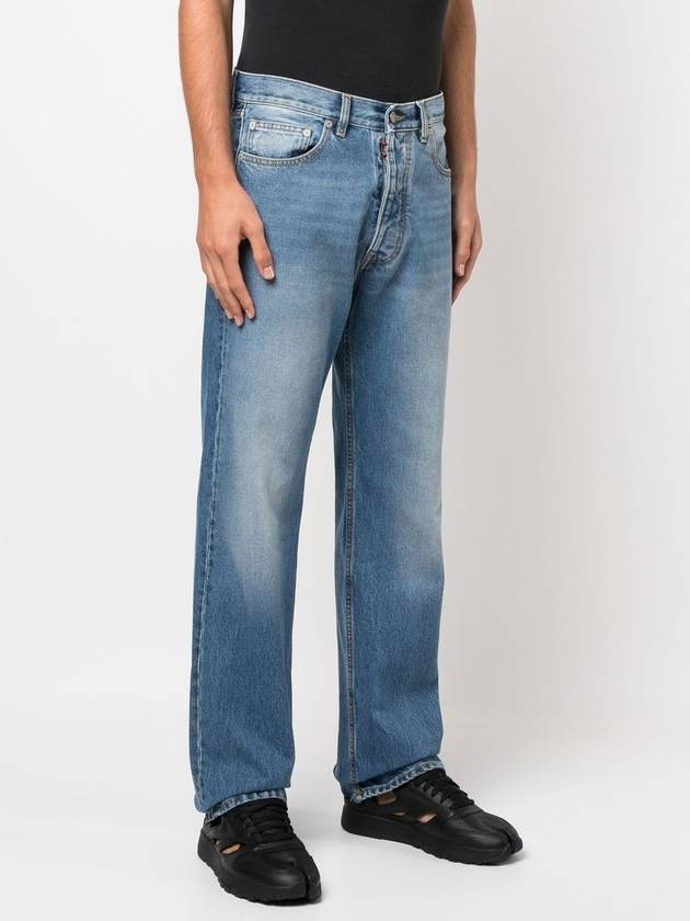 Back Stitch 5 Pocket Straight Jeans Medium Wash - MAISON MARGIELA - BALAAN 5