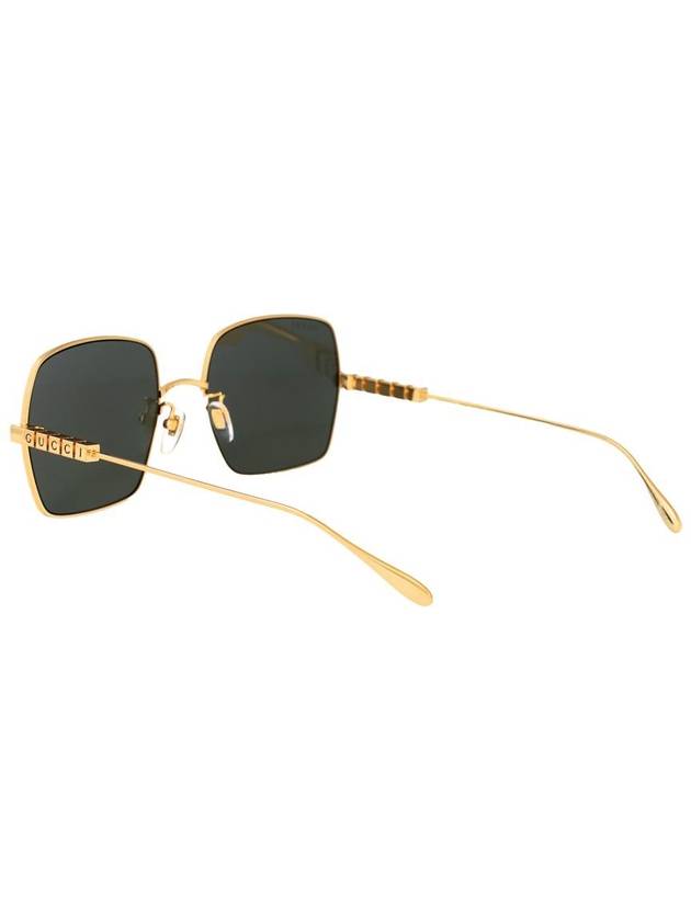 Square Metal Sunglasses Gold - GUCCI - BALAAN 5