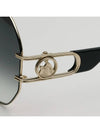 Sunglasses LNV126SLB 714 round metal frame gold logo fashion - LANVIN - BALAAN 5