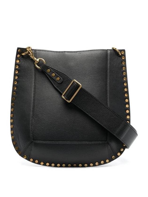 Oskan Hobo Leather Cross Bag Black - ISABEL MARANT - BALAAN 1