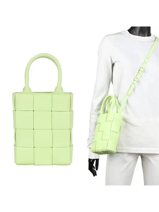 Cassette Mini Tote Bag Green - BOTTEGA VENETA - BALAAN 2