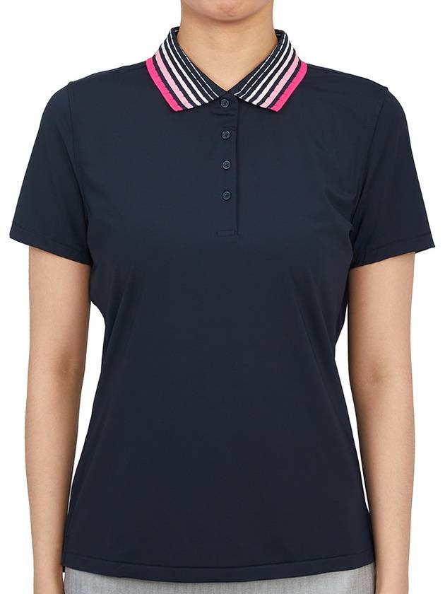 LF Golf PLEATED COLLAR POLO LF22K132 TWILIGHT Women's Pleated Collar Polo - G/FORE - BALAAN 2