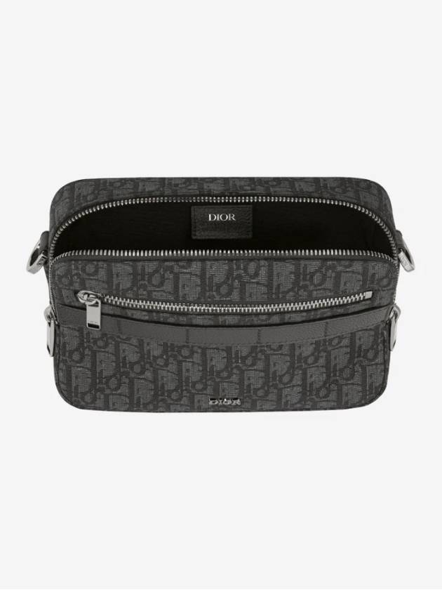 Safari Oblique Jacquard Messenger Bag Black - DIOR - BALAAN 4