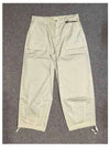 wide fit cargo pants beige - TEN C - BALAAN 5