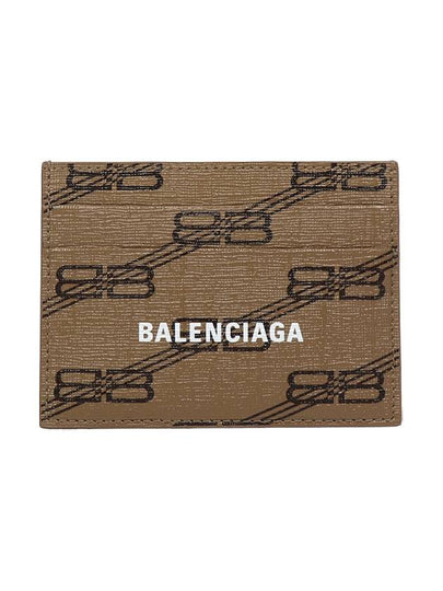 BB Monogram Card Wallet Brown - BALENCIAGA - BALAAN 2