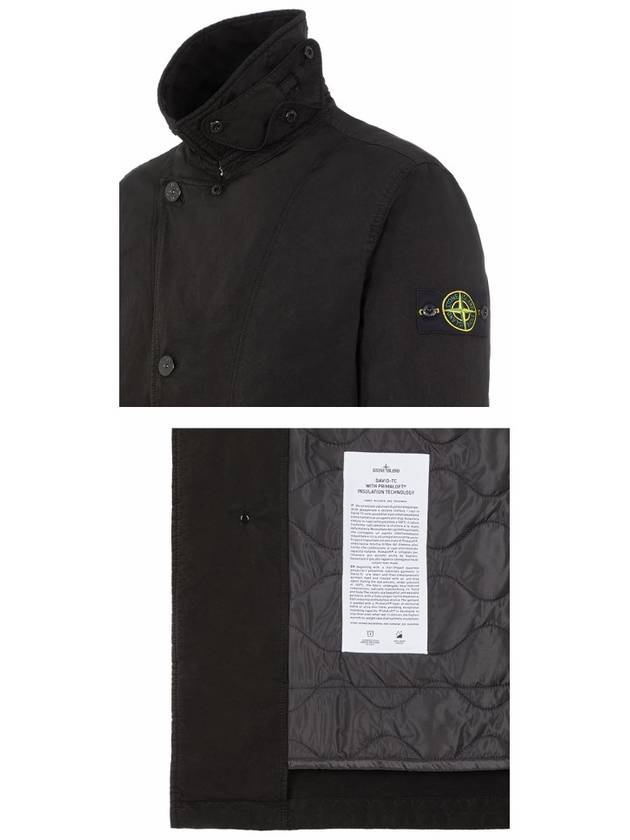 David TC Logo Patch Jacket Black - STONE ISLAND - BALAAN 6